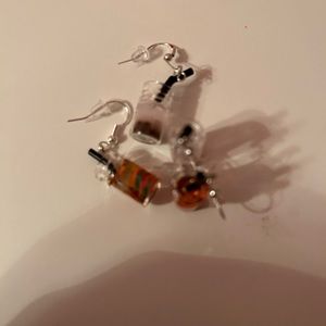 Sterling silver bottle earrings